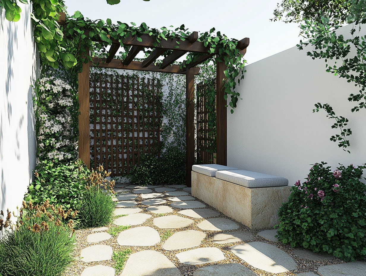 side yard hardscape transformation