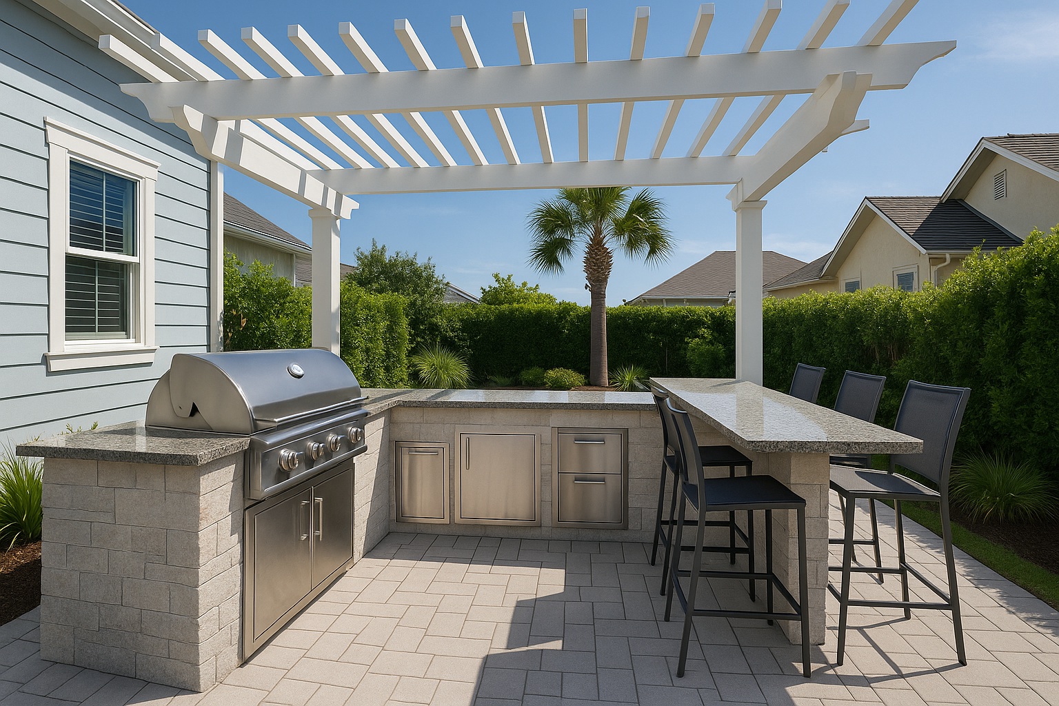 Coastal Outdoor Kitchen