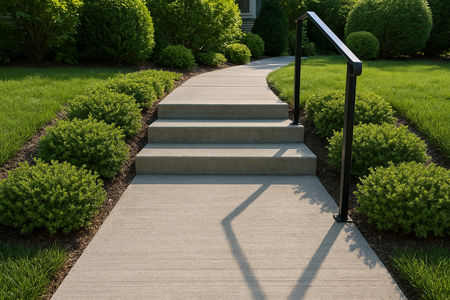 Concrete Walkway Garden