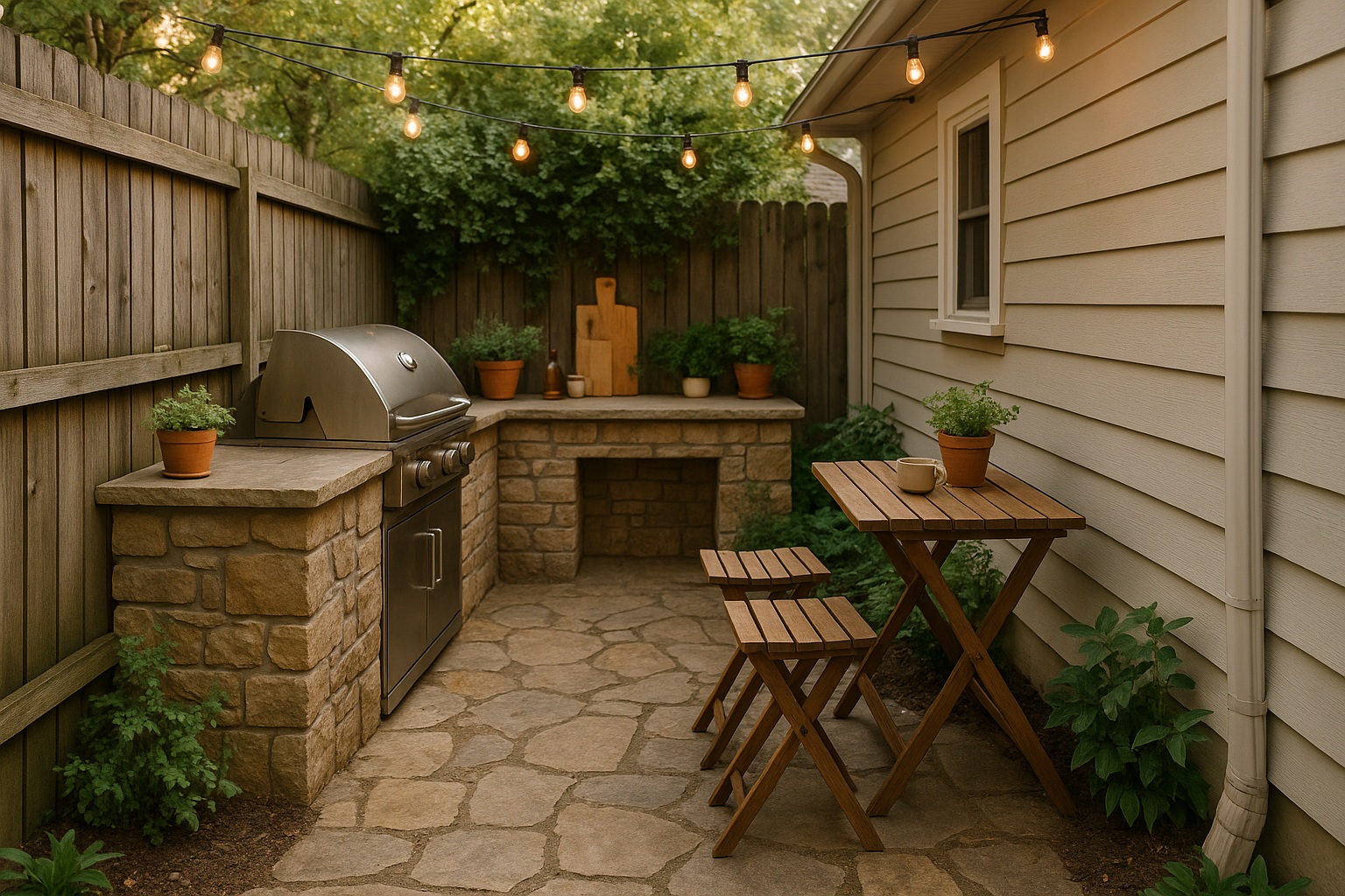 Cozy Outdoor Kitchen