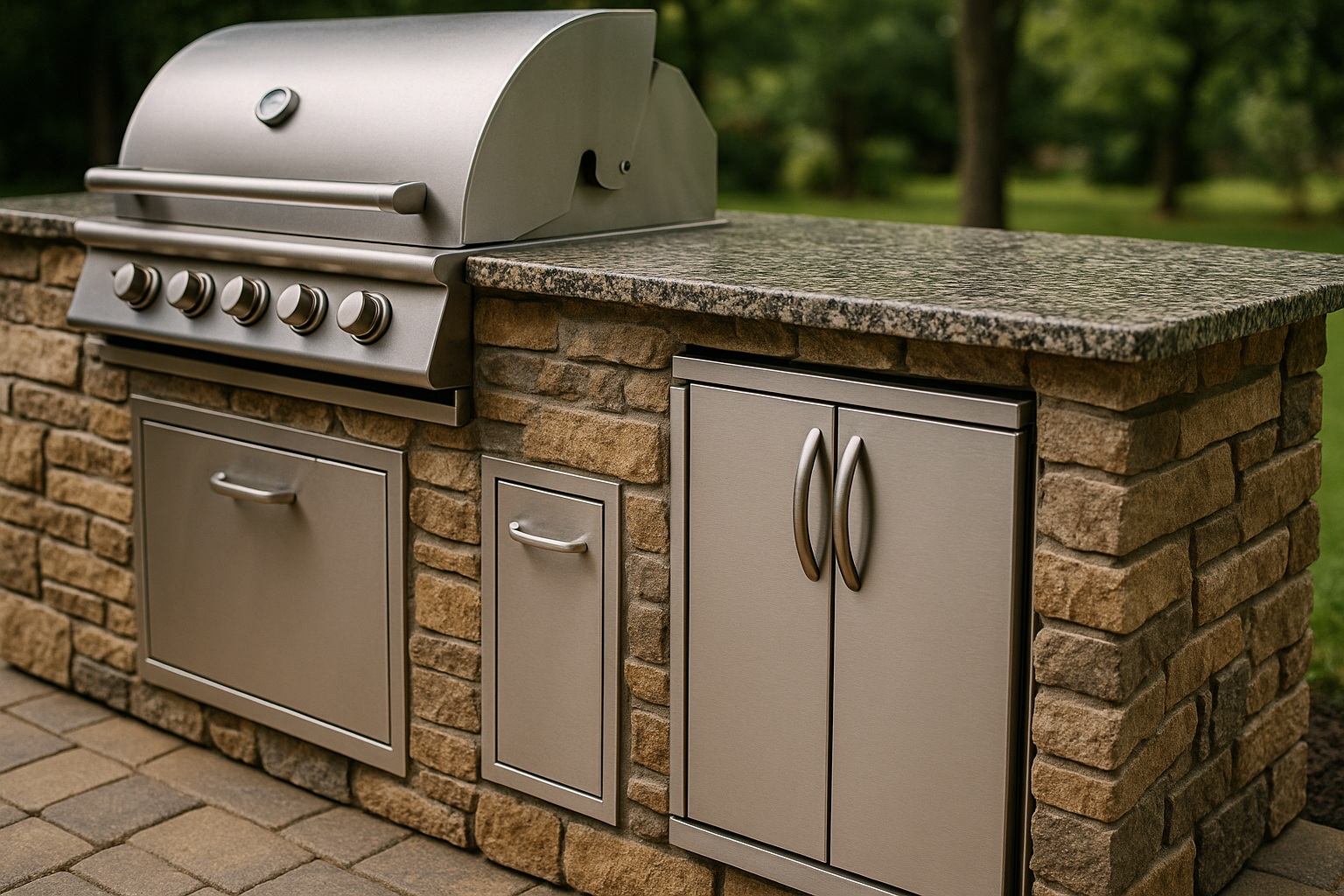 Elegant Outdoor Kitchen
