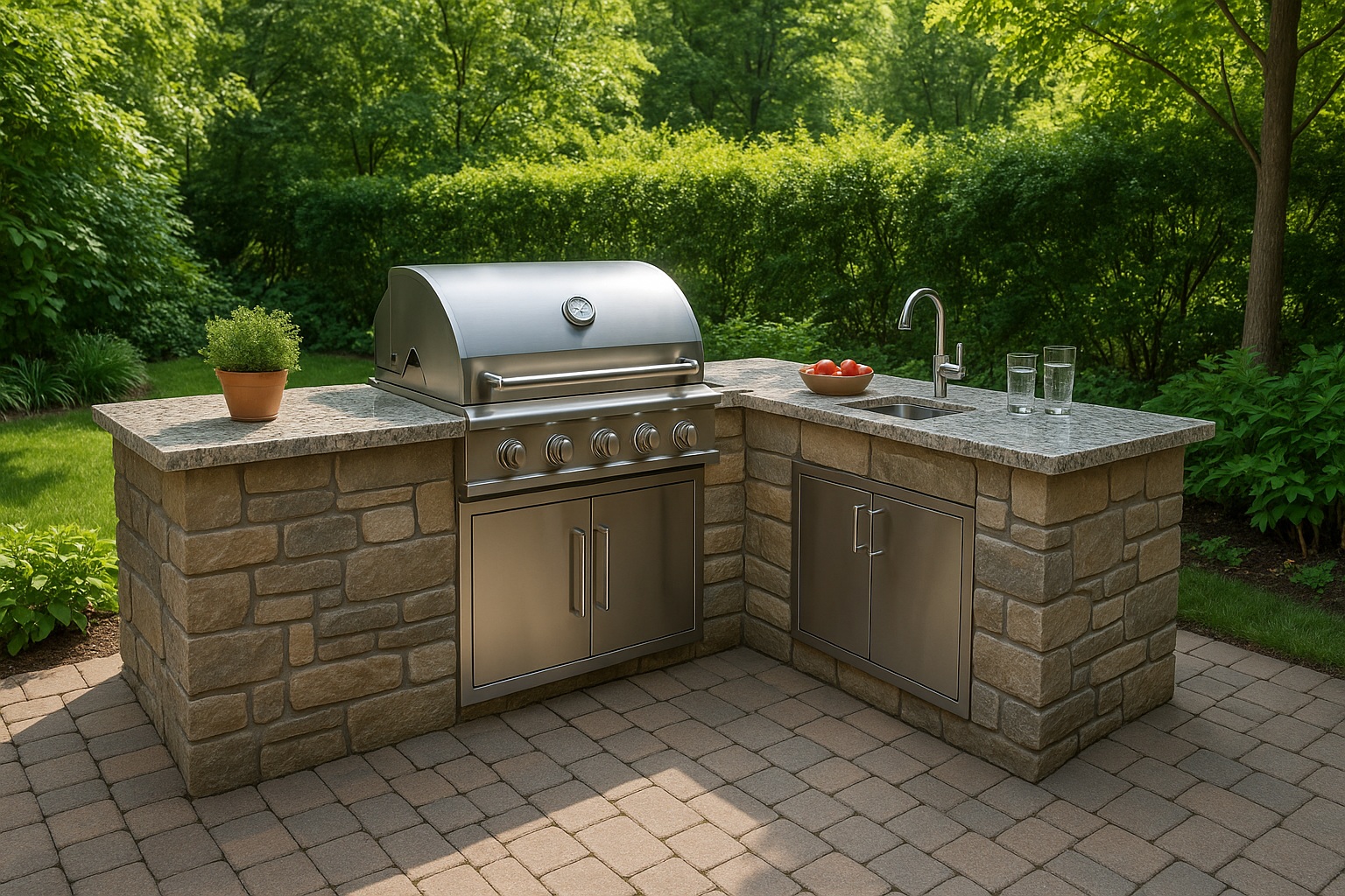 Modern Outdoor Kitchen