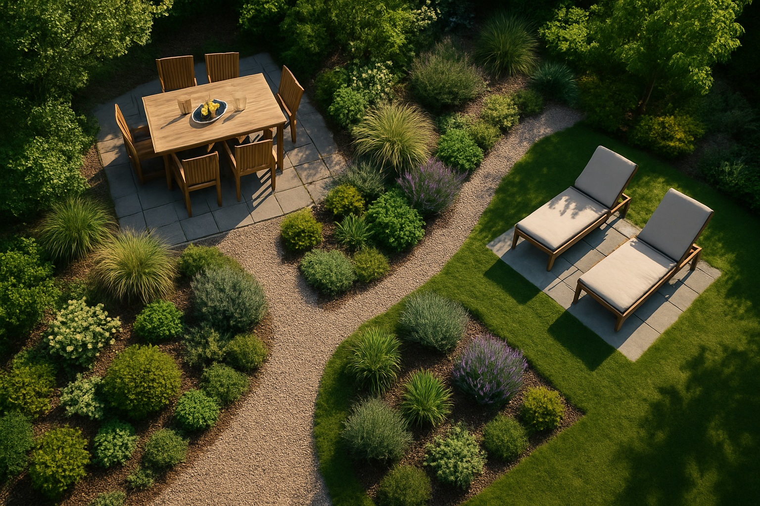 Backyard Retreat Aerial View