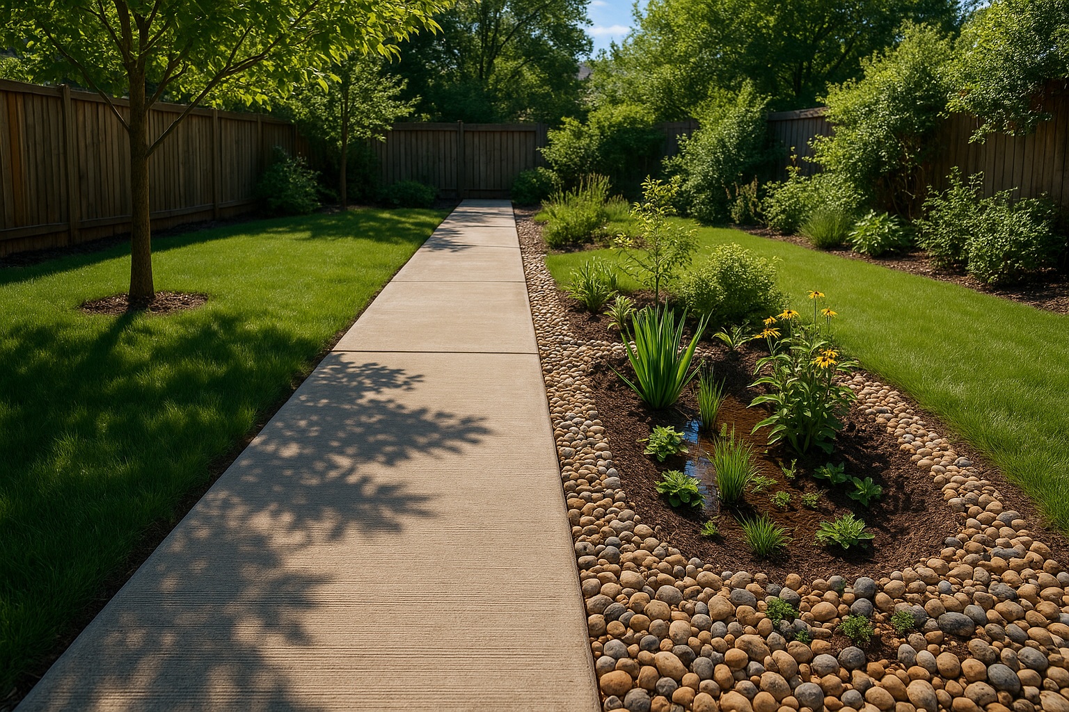 Backyard Walkway Oasis