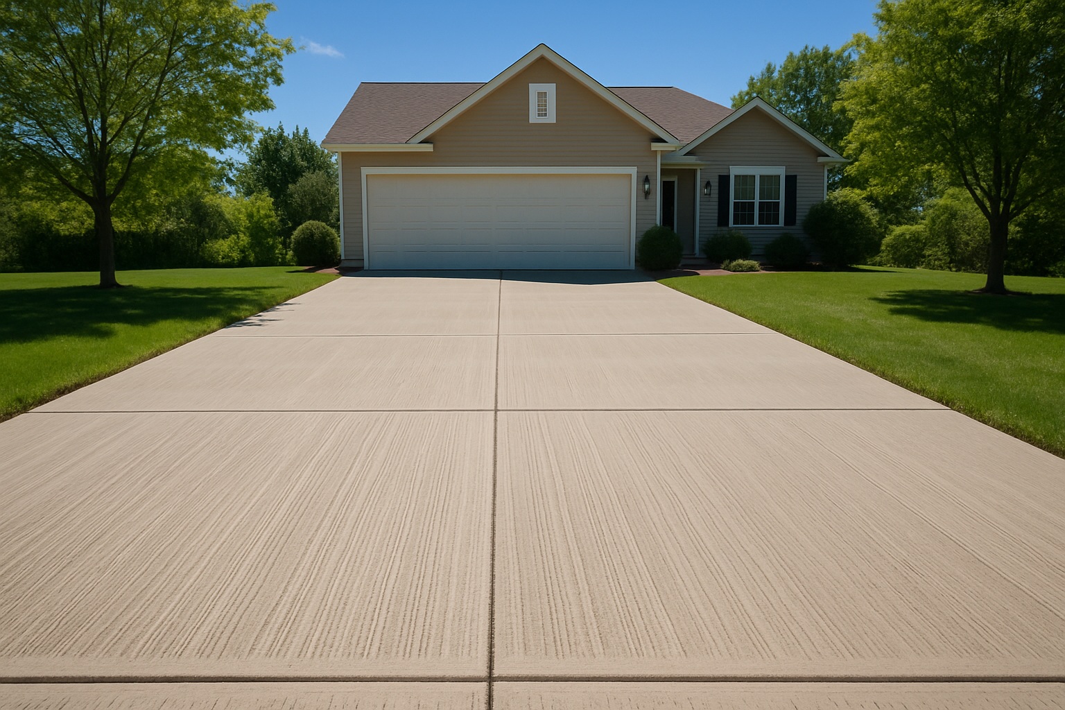 Fresh Concrete Driveway 2