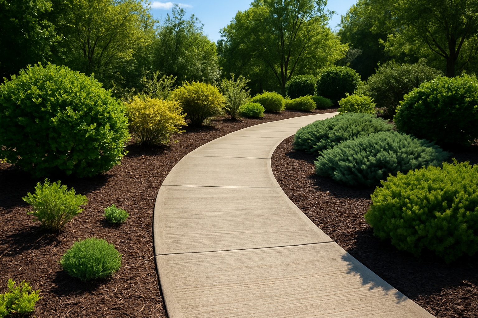 Garden Concrete Pathway