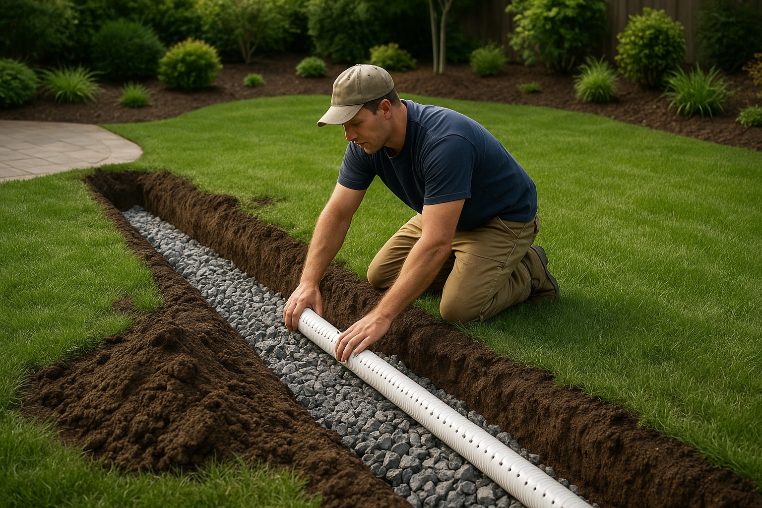 French Drain Installation