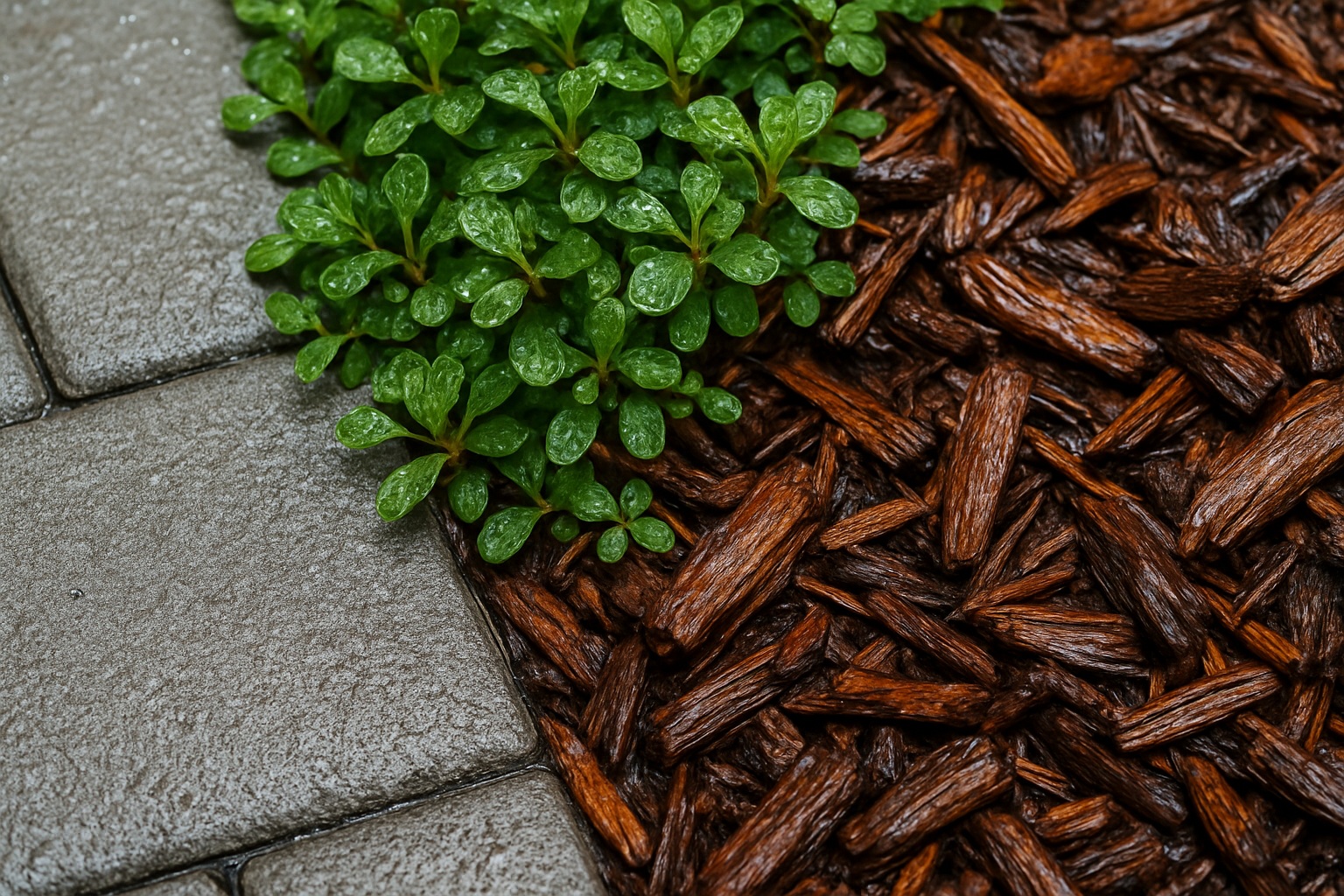 Rain-Soaked Walkway Texture