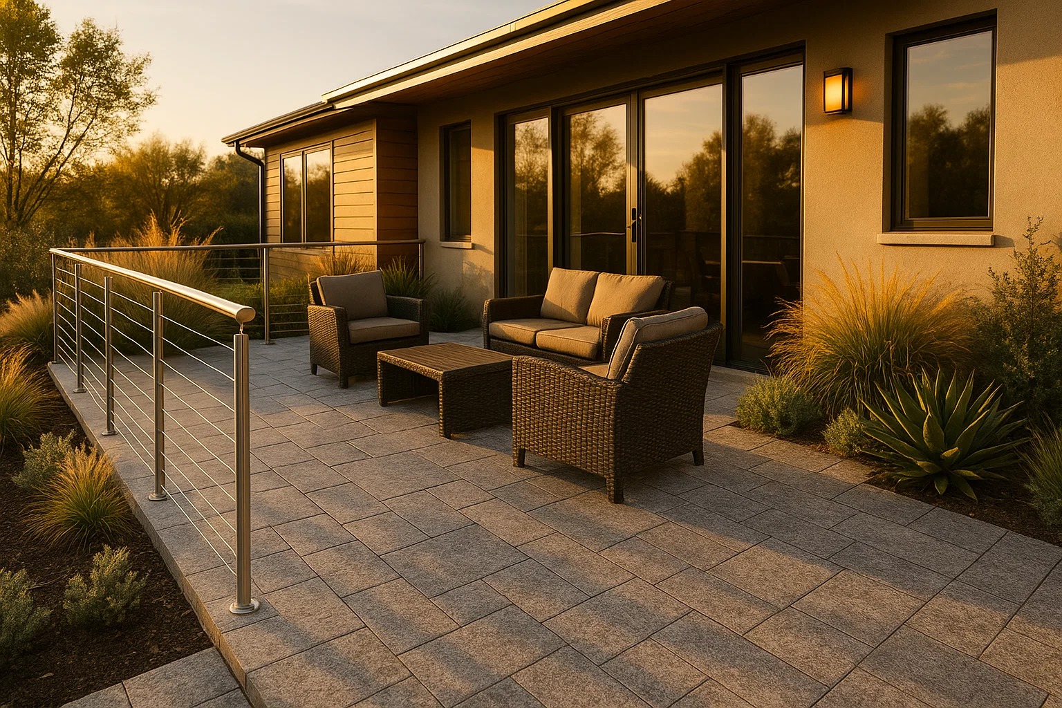 Modern patio