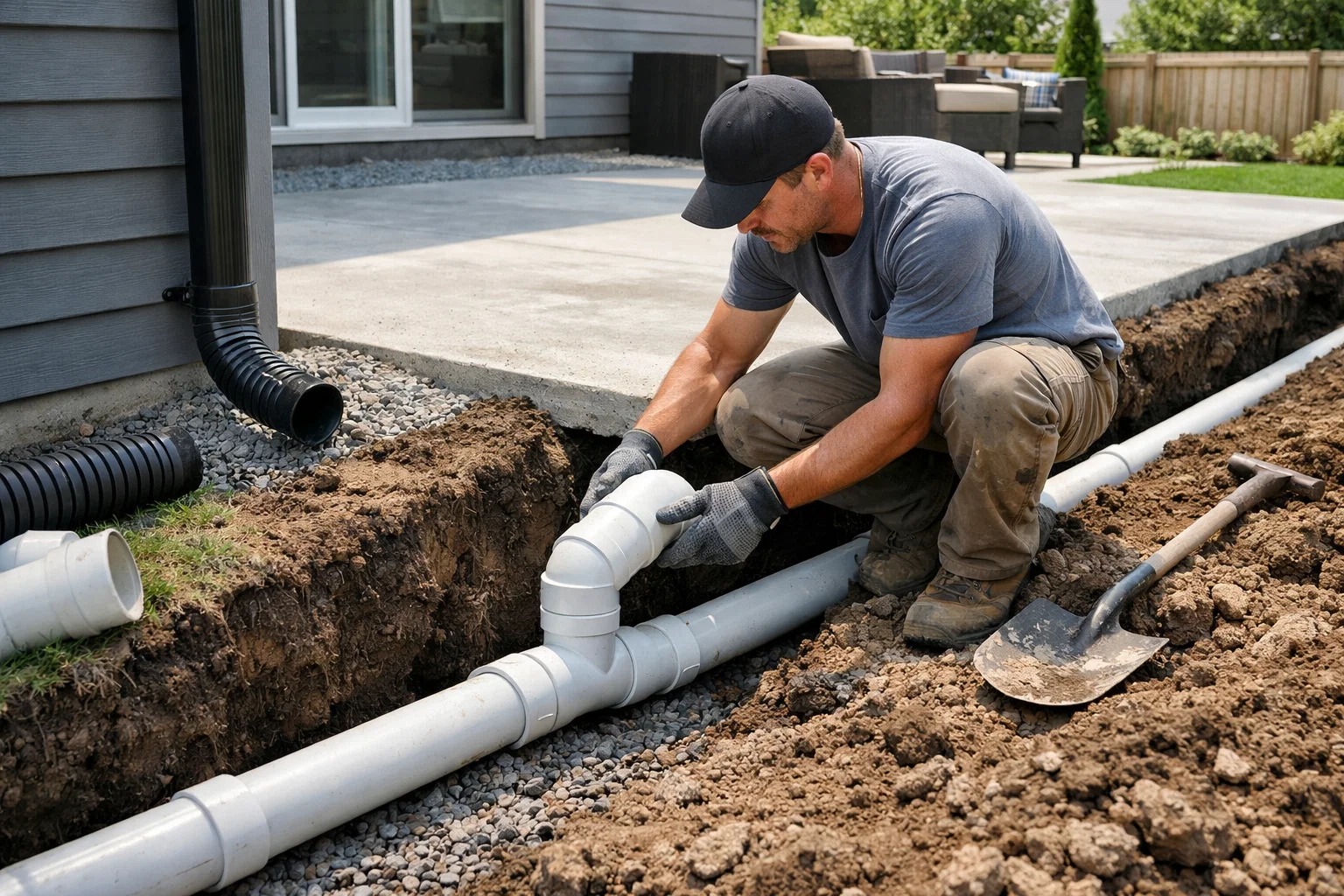 PVC downspout extensions