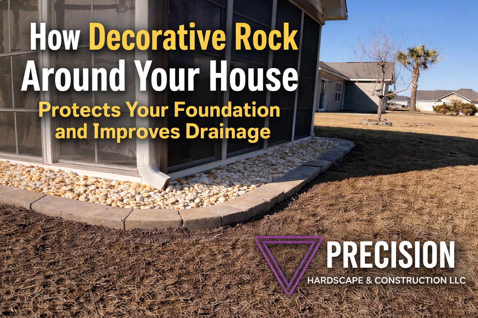 How the decorative rocks around your house can protect your foundation
